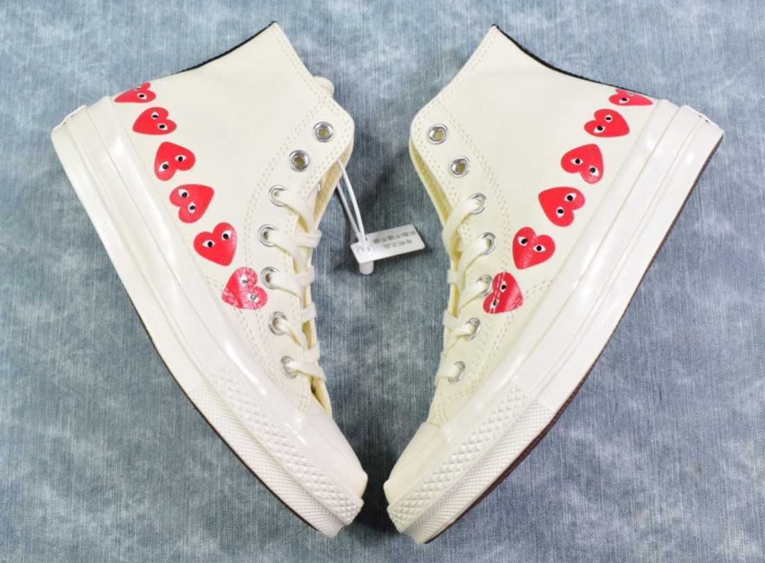 

STAR CDG PLAY X 1970s Daily Leisure High/Low Unisex Shoes High Quality Canvas Skateboarding Zapatillas Sapatillas, Black low
