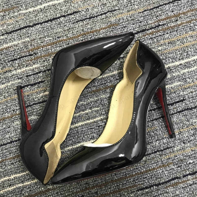 2021 Chaussures élégantes Femmes Pump Talons hauts en rouge pour mariage de fête sexy
