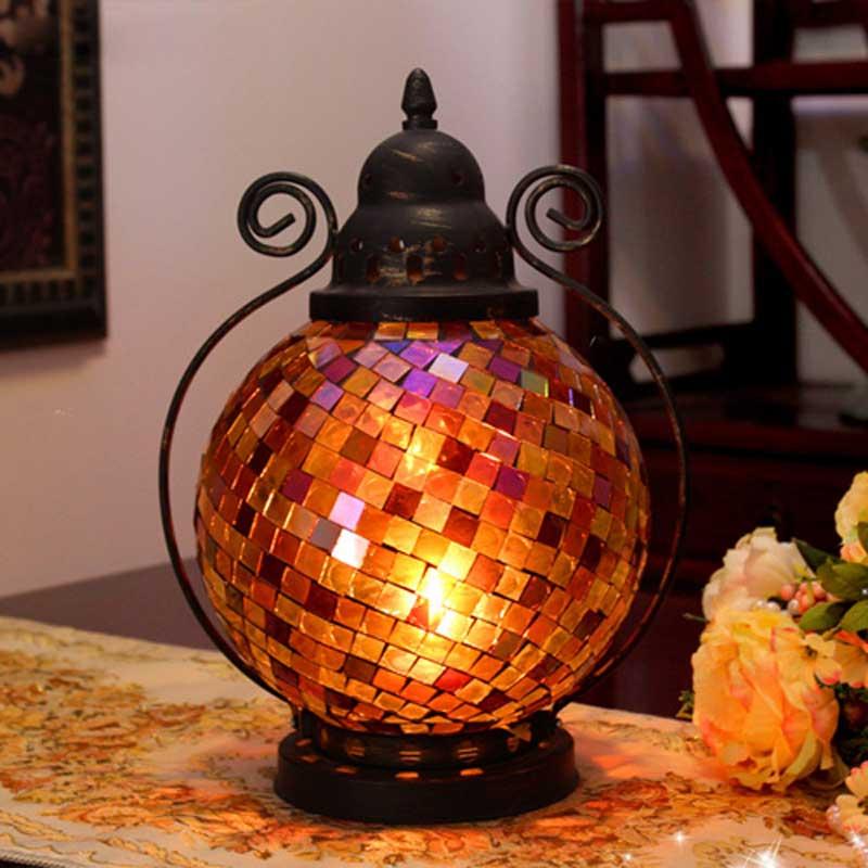 

Candle Holders Nordic Moroccan Candlestick Crystal Table Iron Glass Lantern Candlelight Dinner Home Ornaments