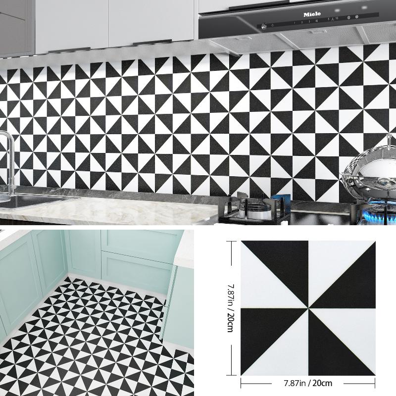 

Wallpapers Square Tiles Color Self-adhesive Floor Stickers Modern Ground Waterproof Decoration Pography Background Wall Coverings, Dt121