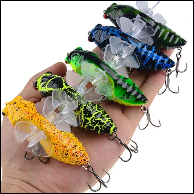 

Sports Outdoors 1Pcs 10 Color 7.5Cm 15.5G Cicada Hooks Fishhooks 4# Blood Slot Hook Lure Hard Baits & Lures Pesca Fishing Tackle B86 43 Drop
