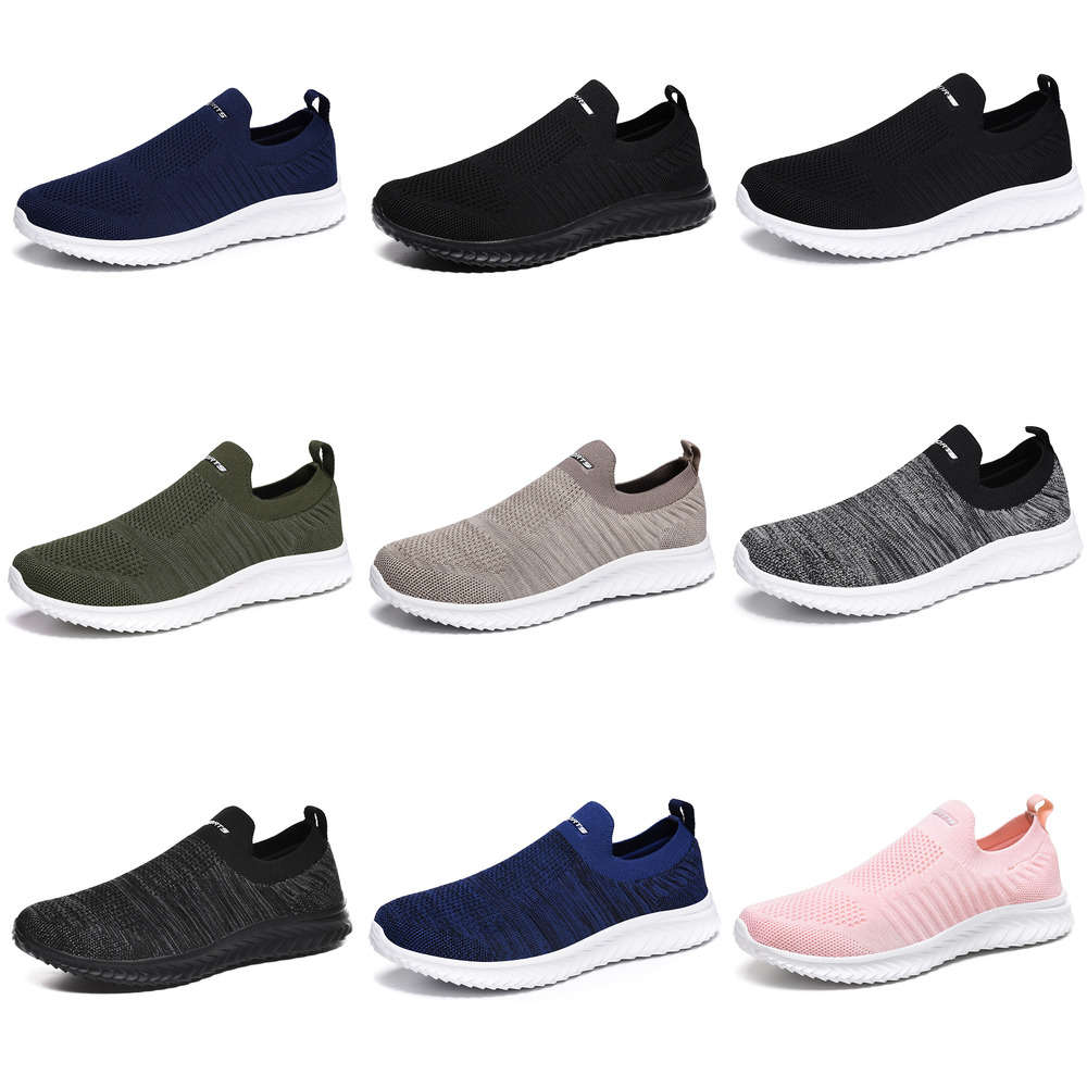 

Casual shoes Summer big men's shoes one foot net sports light and breathable couple leisure 35-46 5CO8 9D94, Black