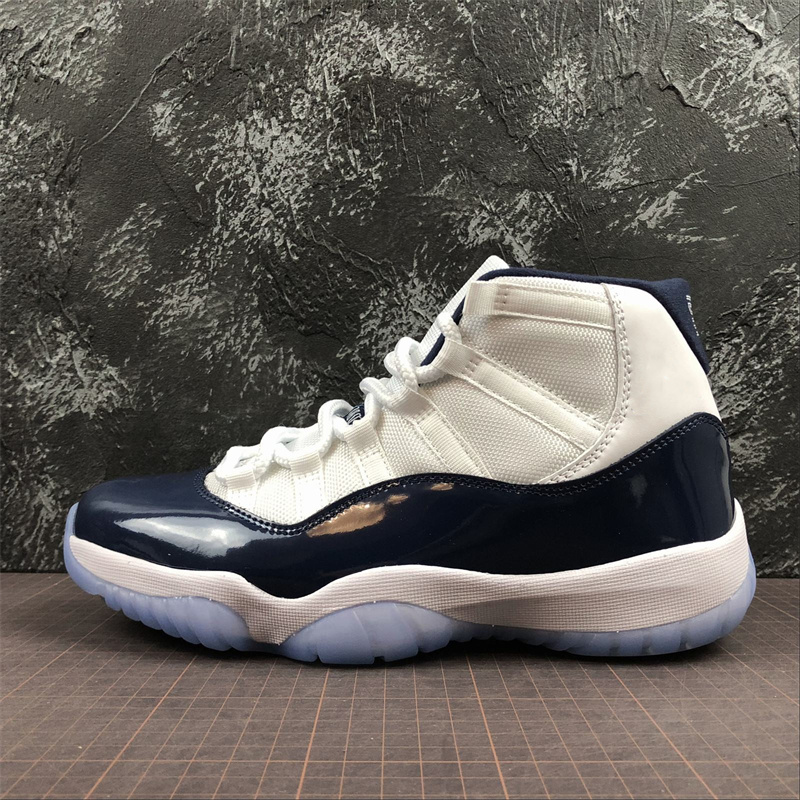 

Mens 11 XI Midnight Navy Basketball Shoes Jumpman 11s Blue White Outdoor Sports Sneakers Size US7-13 With Box, Clear