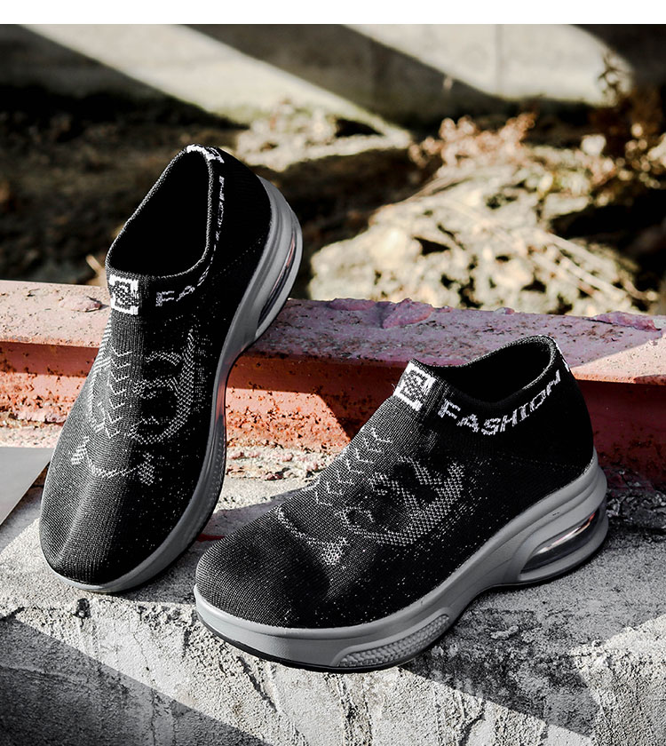 

Women Sneakers Breathable Mesh Height-increasing Female Sock Footwear Platform Sock Sneakers Thick Bottom Casual Walking Shoes
