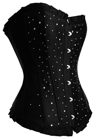 

Woman Bustiers New arrival satin corset slimming corsetwoman sexy corset M1595, Black