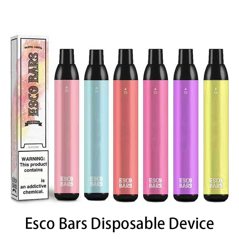 

ESCO BARS Disposable E cigarettes 2500 Puffs Vape Pen 1000mAh Battery Pod Device 6ml Pre-filled Mesh Coil Pods Vaporizers Puff Plus max air