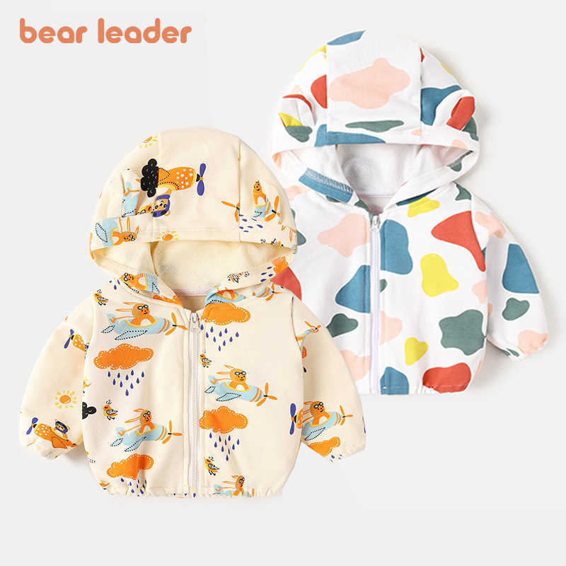 

Bear Leader Toddler Boys Spring Casual Jackets Autumn born Girls Baby Cartoon Cute Hooded Coats Kids Clothes 1-4Y 210708, Ah3806yellow