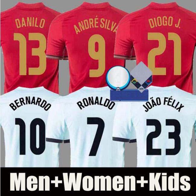 

2021 RONALDO soccer jersey Bruno FERNANDES DIOGO J. DANILO Portugal Retro 2022 Joao Felix ANDRE SILVA Football shirts men women kids with socks uniforms BERNARDO 2010, Home kids