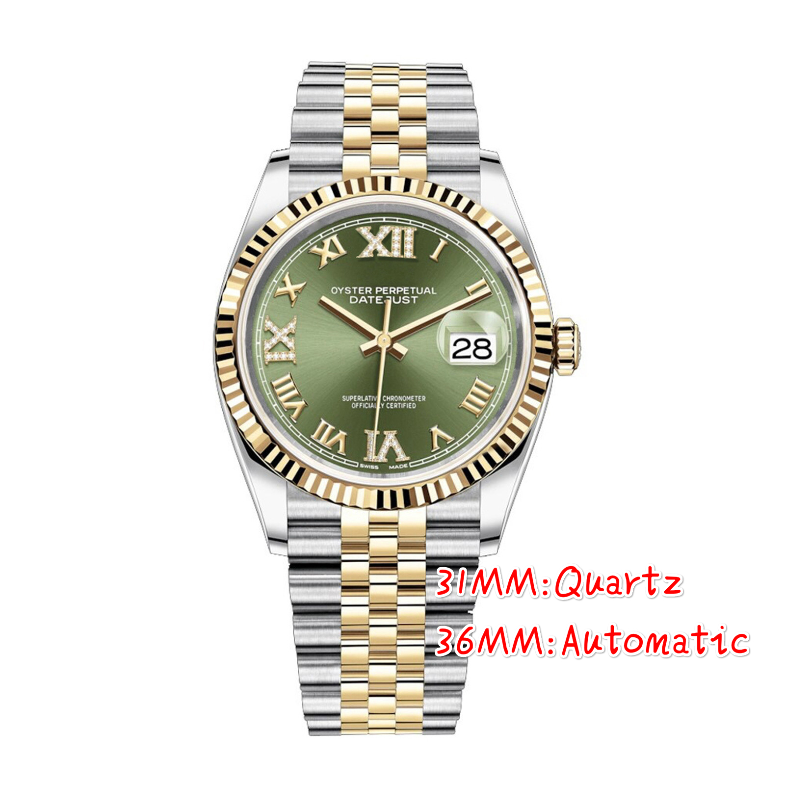 

U1 AAA+ high quality 36mm mens watches 2813 automatic movement stainless steel women watch waterproof Wristwatches Luminous montre de luxe, Color 1