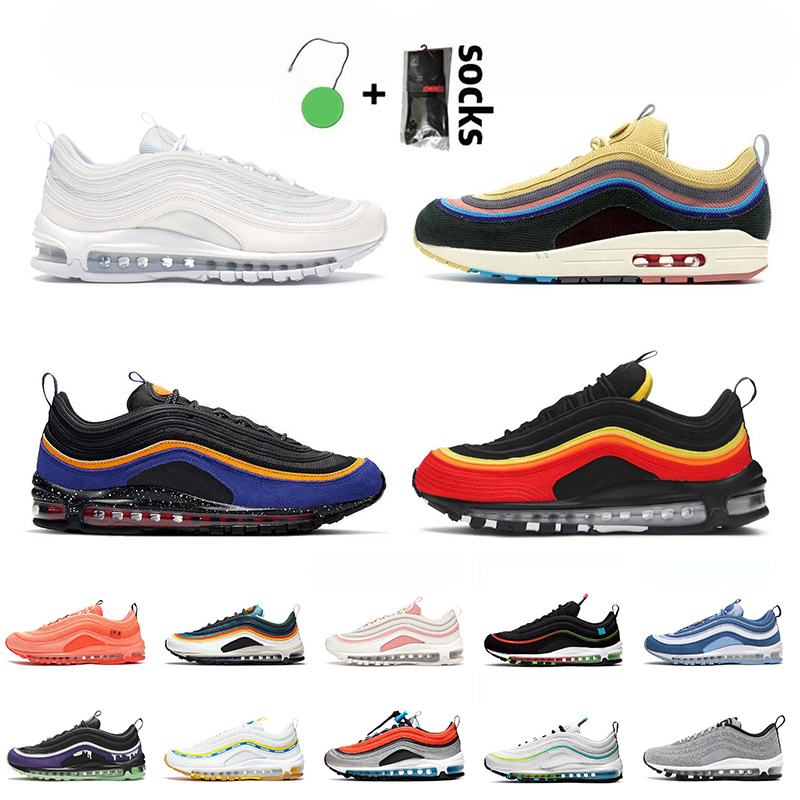 

Top Quality 97 Women Mens Running Shoes Air Triple White Black Hanshin Tigers Sean Wotherspoon ACG Terra Tropical Twist Max Runners Trainers Sneakers