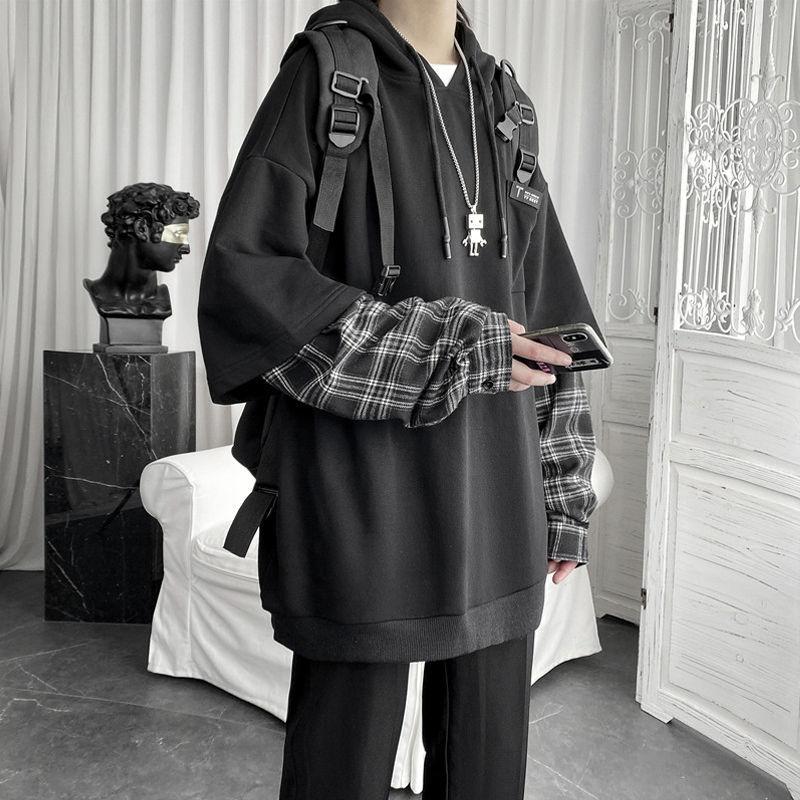 

Women's Hoodies & Sweatshirts Vintage Hoodie Women Streetwear Oversized Sweatshirt Punk Long Sleeve Pullovers Korean 2021 Grunge Pla, Black