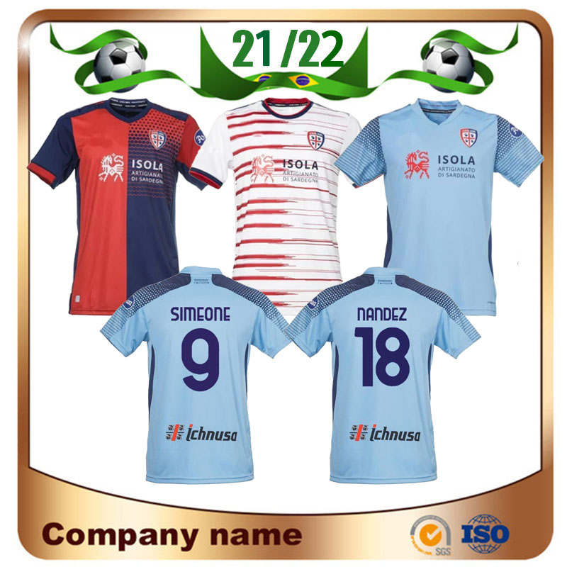 

21/22 Cagliari Calcio Soccer Jersey 2021 Home JOAO PEDRO SIMEONE NAINGGOLAN Shirt SIMEONE NANDEZ PAVOLETTI MARIN Football uniform, Home serie a