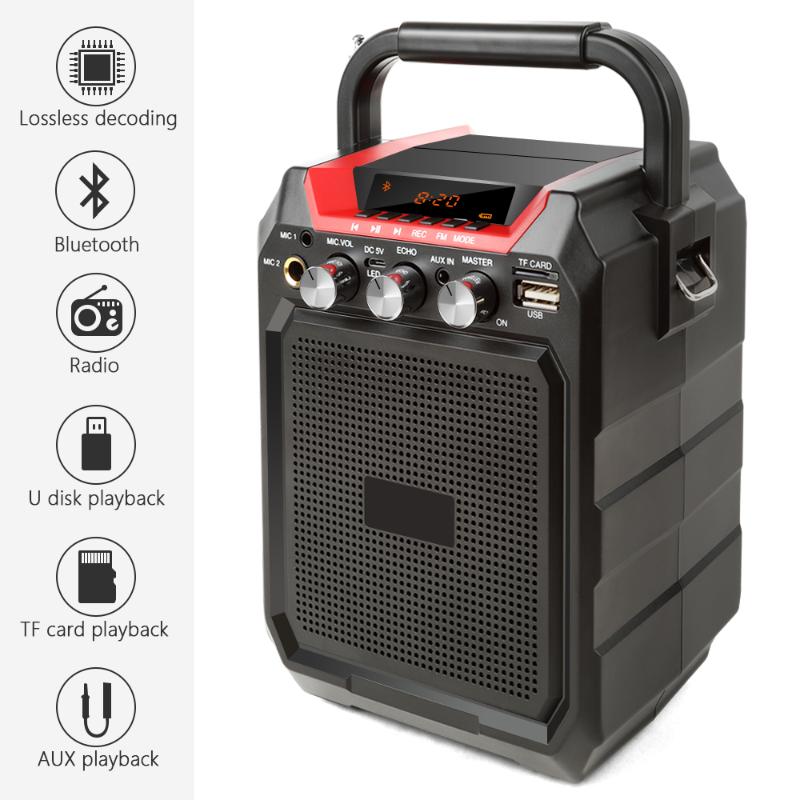 

Portable Speakers Bluetooth Speaker Wireless 3D Stereo Subwoofer Loudspeaker Support AUX FM TF Microphone Remote Control
