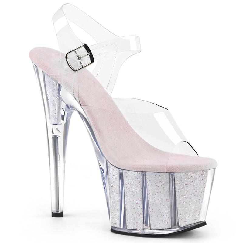 

Model Shoes Dress High Heels Women All-match Stiletto Banquet Fairy Style 2021 Summer Thick-soled Crystal Sandals, Black
