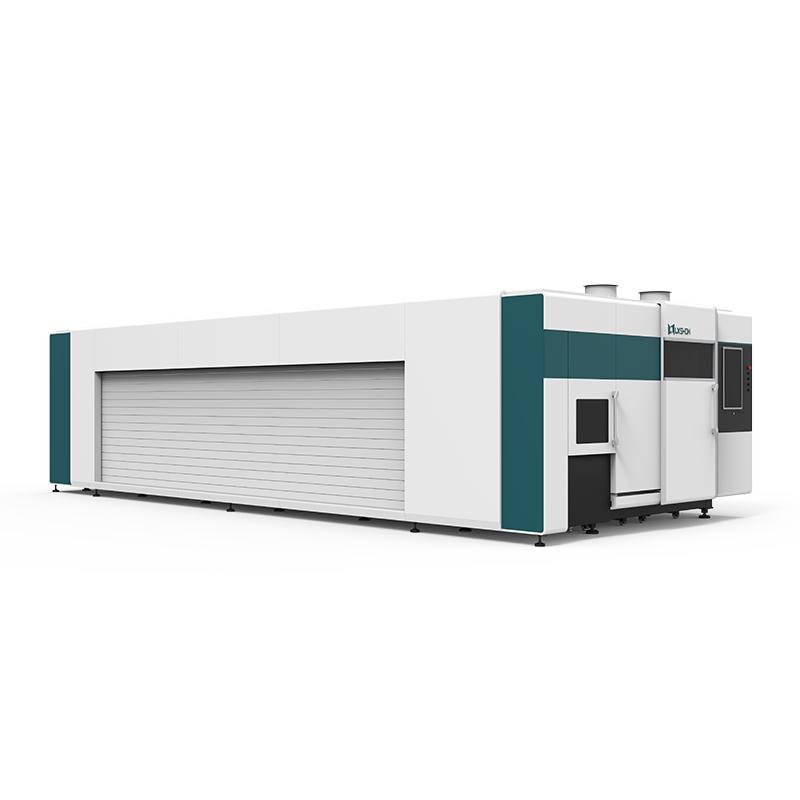 

Machining 3000W CNC Fiber Laser Cutting Machine With Big Cover And 6000mm Rotary