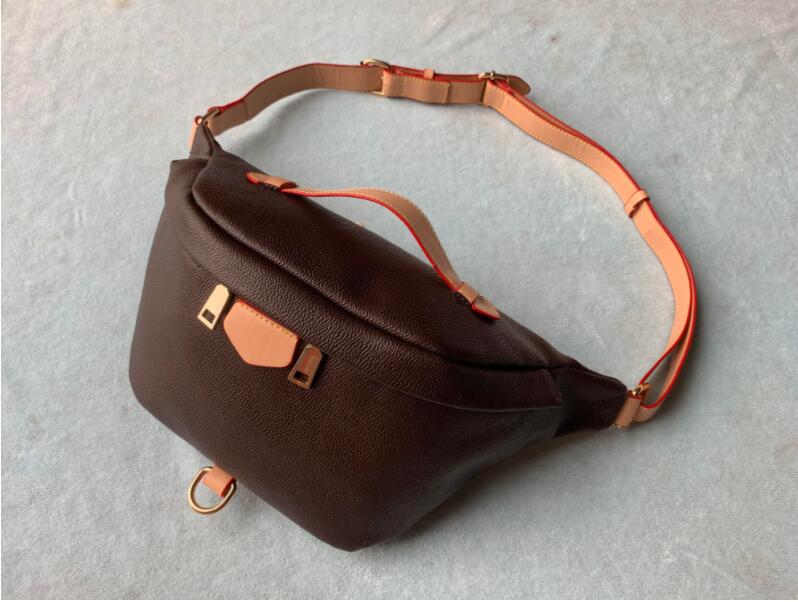 

men women Waist Bags belt bag Bumbag Cross Body Shoulder Bag Temperament Bumbag Cross Fanny Pack Bum Waist Bags original leather, Brown