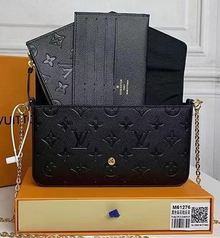 

LVLouisVitton VuttonDesigners Women Bags Luxurys Handbags Top Messenger Chain Strap Cross Body Ladies Flap Purse Clutch Totes W/Box