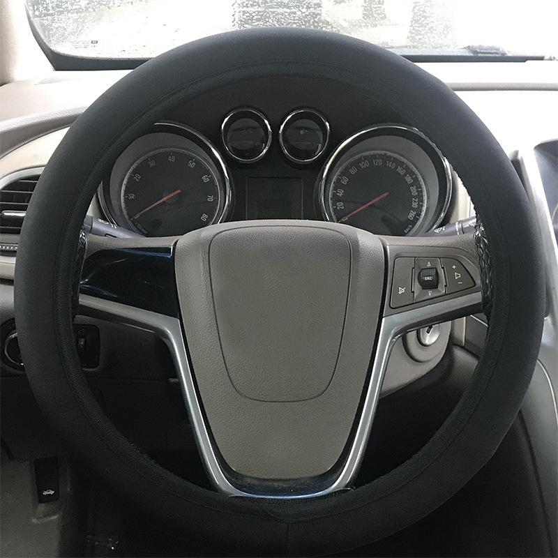 

Steering Wheel Covers Car Cover Breathable Non-Slip Elastic Inner Ring Suitable For 36-40 Cm Diameter Black Accessories