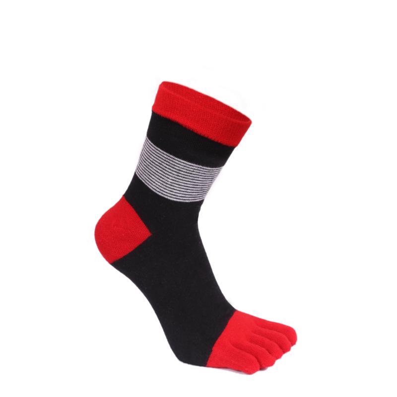 

Men's Socks Five Finger 5 Toe Novelty Korean Style Men Casual Crew, Black