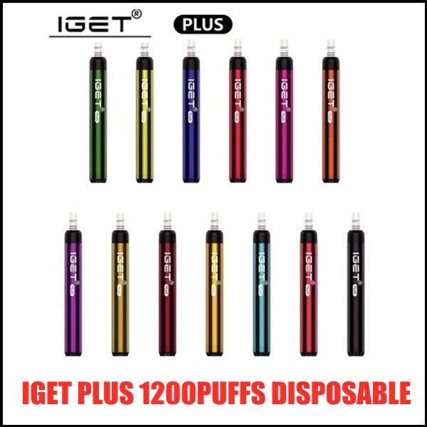 

IGET PLUS E-cigarette Disposable Device Kit 1200 Puffs 650mAh Rechargeable Battery Prefilled 4.8ml Pod Vape Pen VS XXL