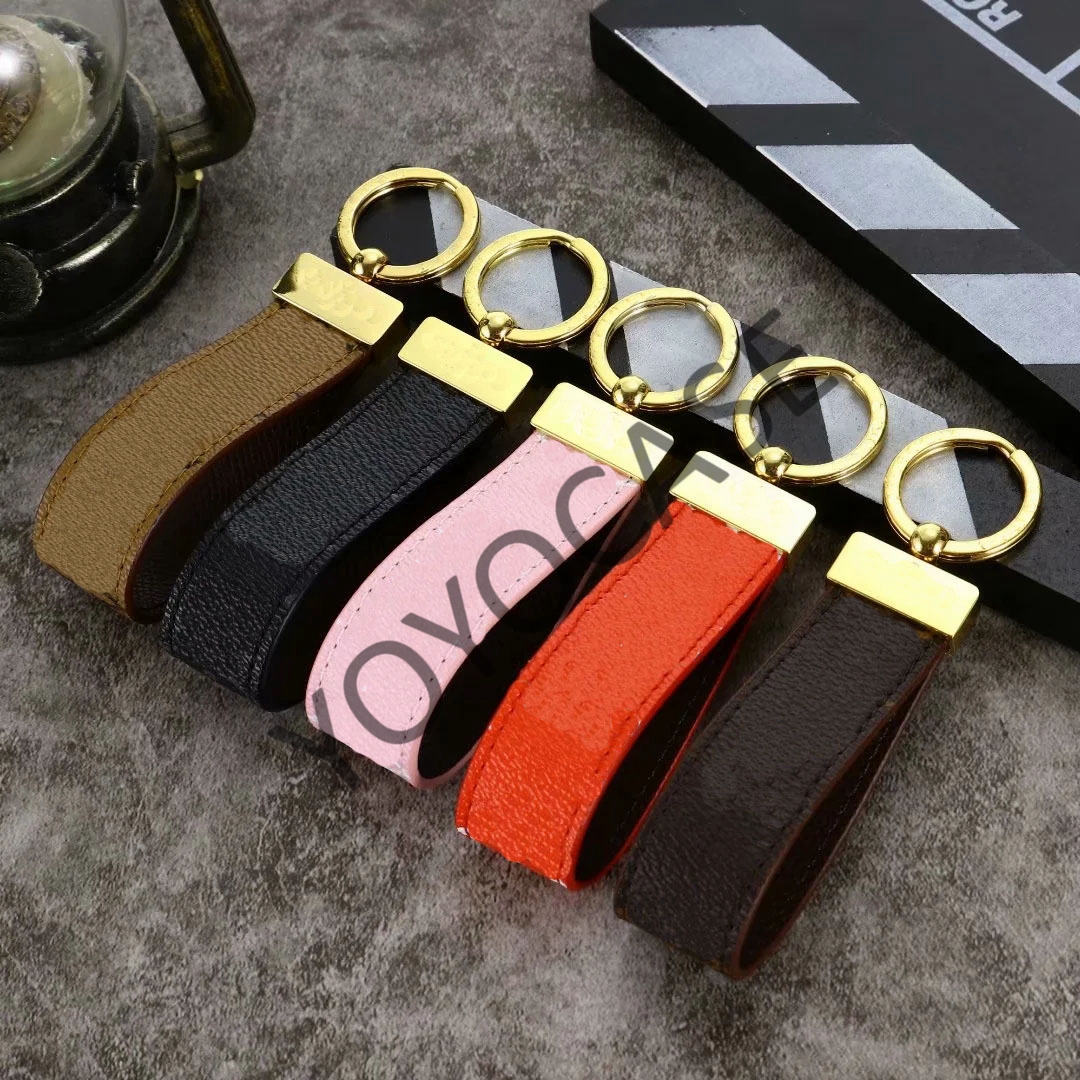 

Luxury designer L long keychain car key ring mens and womens fixed bag pendant accessories YY
