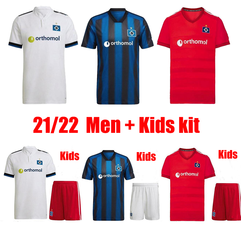 

21 22 Hamburger SV Soccer Jerseys men top kids Kit Home Away Third 2021 2022 VAGNOMAN ONANA LEIBOLD REIS KITTEL GLATZEL DUDZIAK HSV football shirts Uniforms