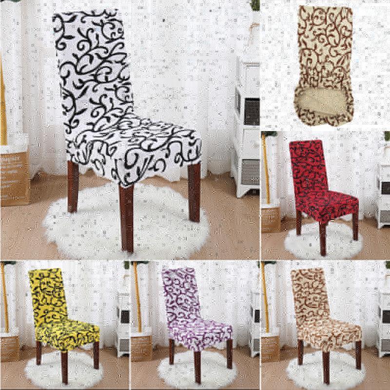 

Chair Covers Flower Printing Removable Cover Big Elastic Slipcover Modern Kitchen Seat Case Stretch For Banquet