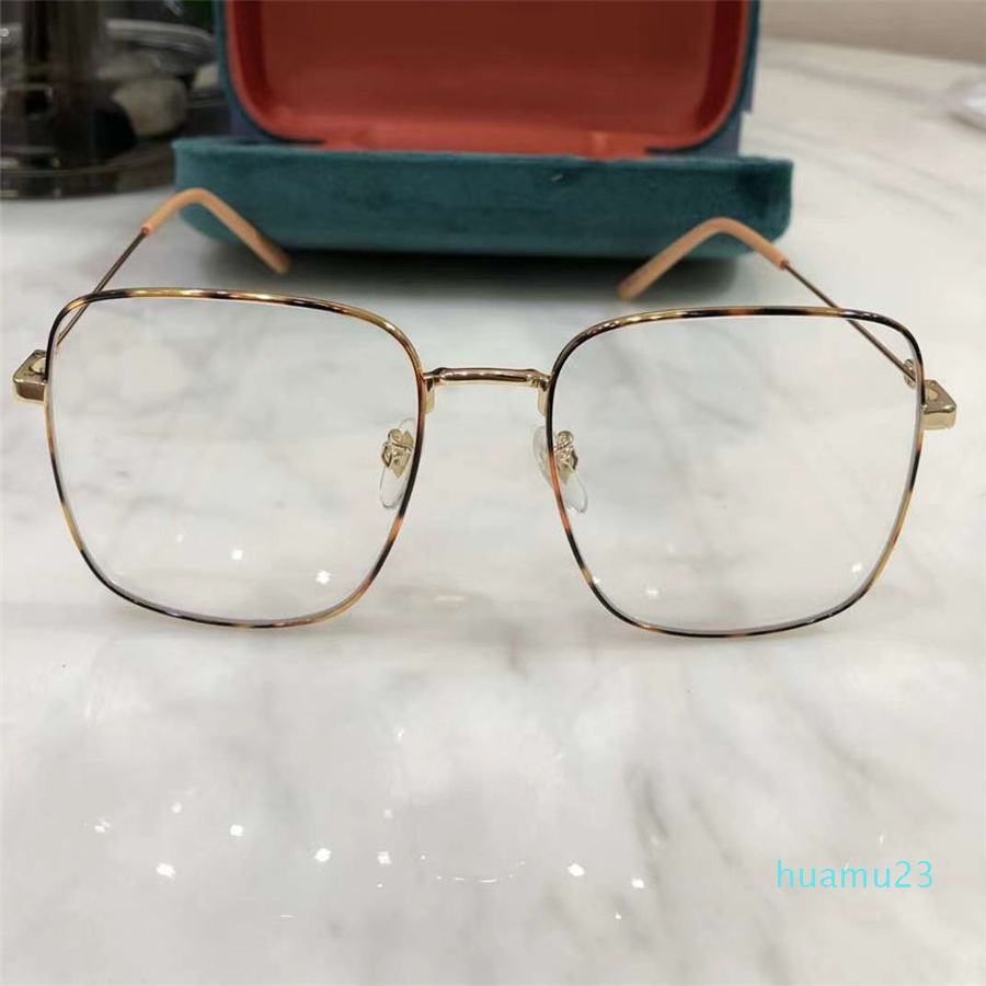 

Women Light Havana Gold Eyeglasses 0445 O Full Rim Optical Frame Clear Sunglasses sz47-21-150 Fashion Sunglasses Frames Eyewear with Box