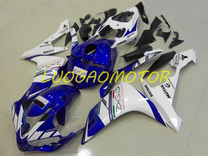 

Injection Full Tank Cover Fairings kit For YAMAHA YZF1000R1 YZFR1 YZF1000 R1 2007 2008 Bodywork Cowling High Quality ABS 07 08 Motorcycle Custom Gift Blue White Black