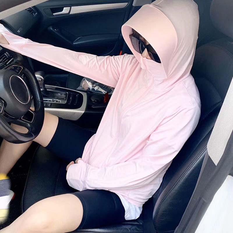 

Women's Trench Coats Sunscreen Sports Suit Men Women Skin Coat Quick-Drying Breathable Summer Ice Silk Running Jacket Sun Protection Windbre