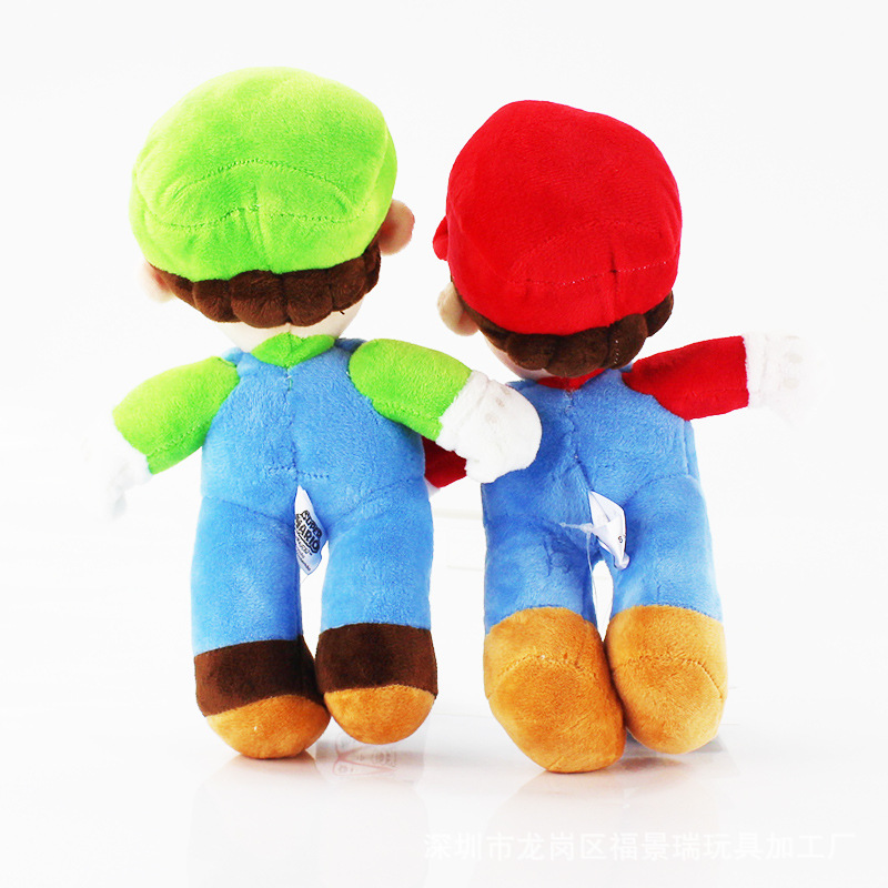 

25CM Super M Game Plush Toy 4 Colors Soft Beard Stuffed Animals Doll Amusement Park Dolls Gifts Christmas Toys, As picture
