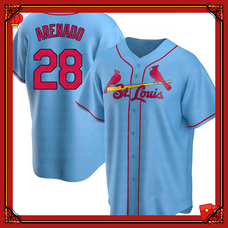 

4 Yadier Molina 28 Nolan Arenado Jersey 46 Paul Goldschmidt Ozzie Smith Paul, Blue;black