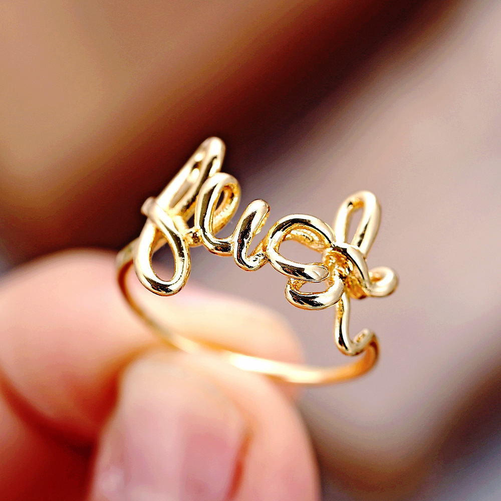 

Gold Luck Rings For Women,designer Ring