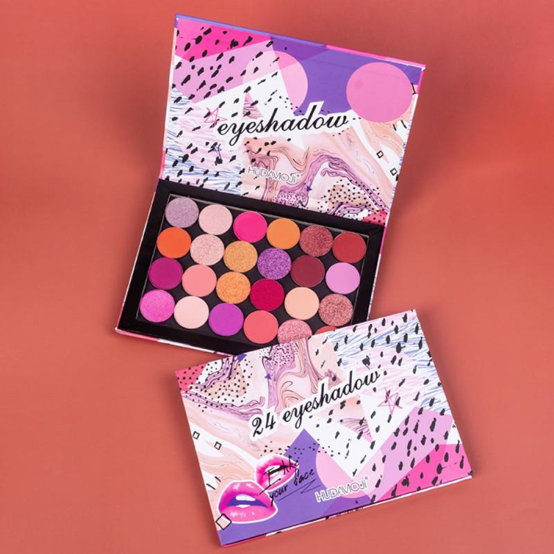 

Eye Shadow 24 Color Eyeshadow Palette Colorful Matte Long-lasting Waterproof Fashionable Easy-to-color Makeup TSLM1, 01