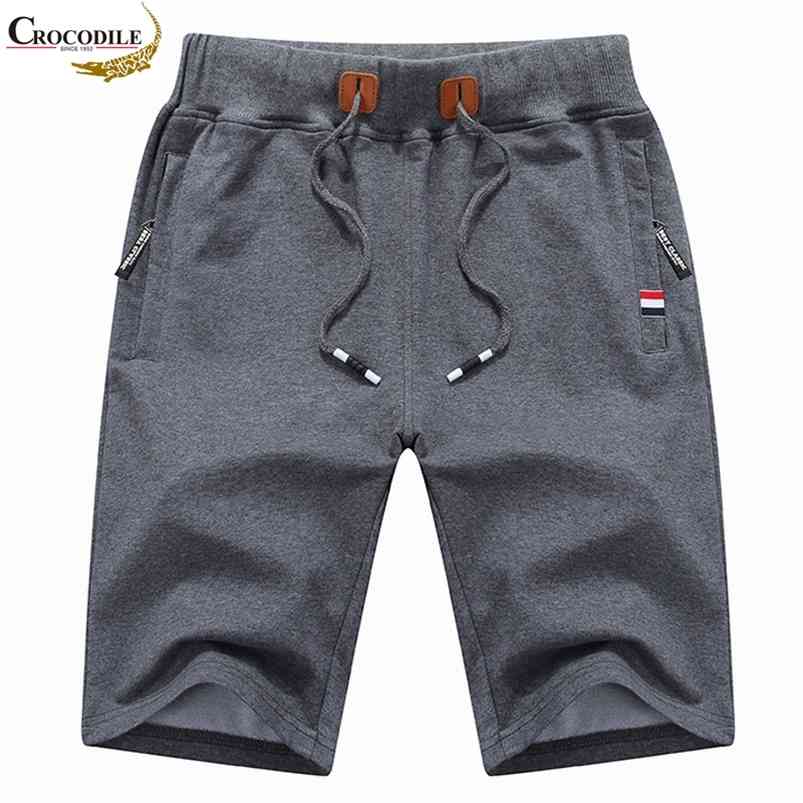 

brand Jogger Shorts casual Fashion Summer Mens Beach Shorts Cotton Casual Male Shorts homme Brand Clothing 210720, Light grey