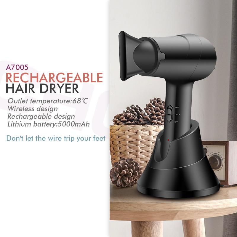 

Electric Hair Brushes Wireless Use Dryer Battery Powered Hairdryer Rechargeable Portable Styler Professional With Diffuser