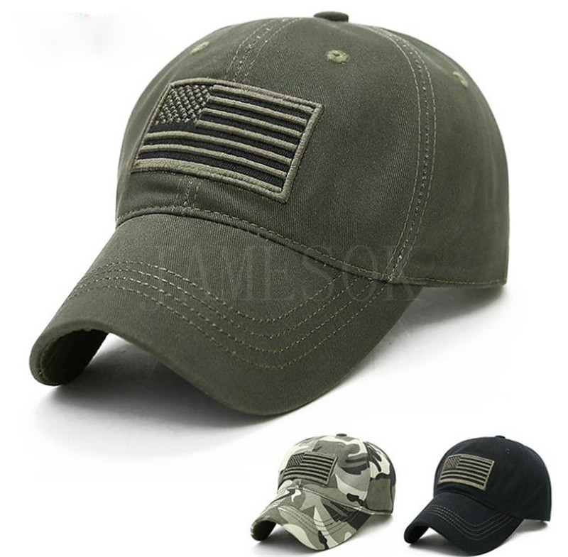 

American Flag cap Embroidered Washed Cotton Baseball Caps fashion camouflage sports hats unsiex DB970, Blue;gray