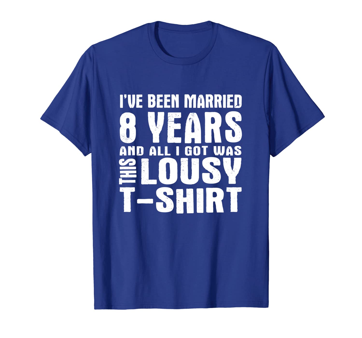 

8th year anniversary shirt eight year wedding married tee, White;black