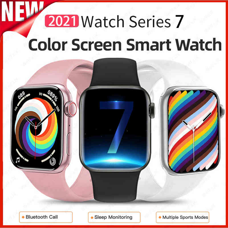 2021 Original Watch Series 7 IWO 13 Pro W37 Smartwatch Men Women Sports Fitness Bracelet For Xiaomi iPhone Apple Smart SE