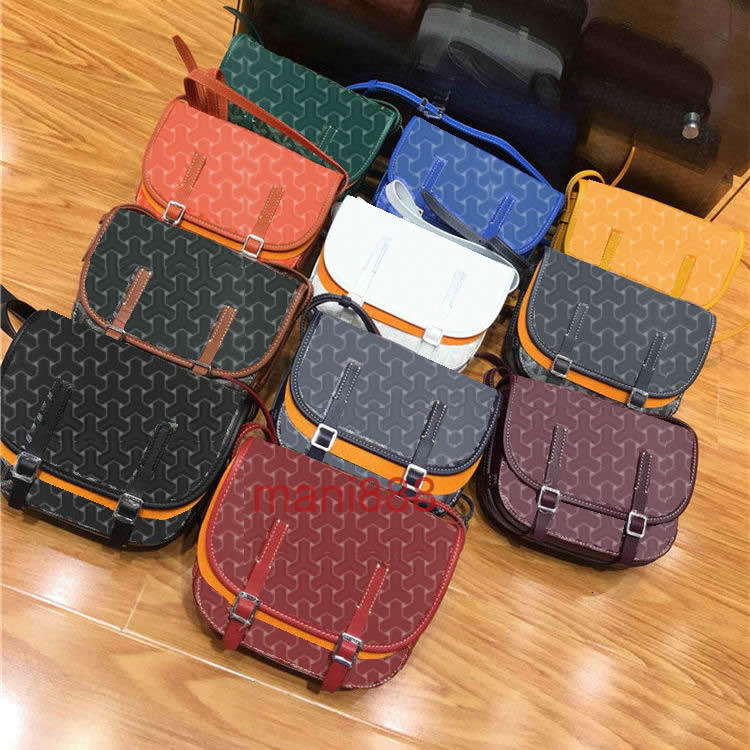 

bags High value goya postman bag classic letter printing high-grade double button messenger small square Box