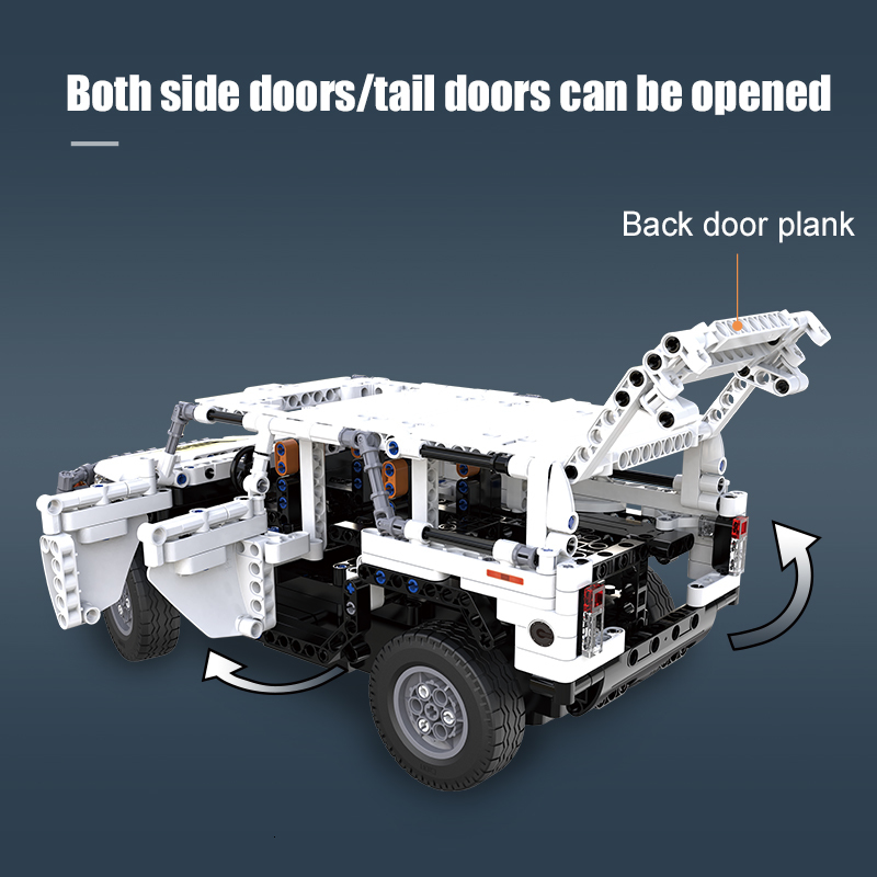 

Cada 575Pcs Warrior H2 Remote Control Building Blocks City Technic Racing Car AWD SUV RC Bricks Gifts Toys for Children Q1214