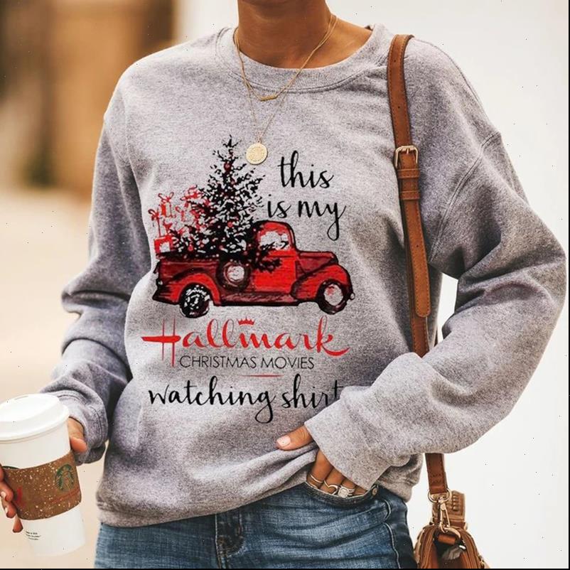 

this is my christmas movies womens hoodie watching shirt long sleeve oversized xmas streetwear casual print, Black