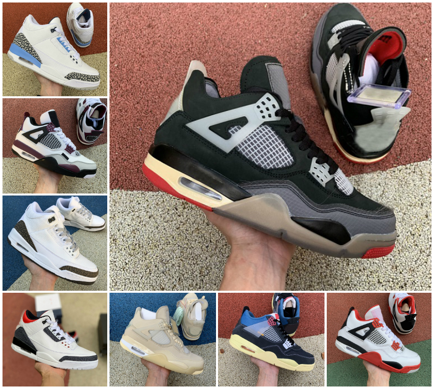 

UNDEFEATED Union X White Sail 4 4s OG Mens Basketball Shoes Bred UNC Cement Rasta Raptors Travis Retroes 3 Fire Red Varsity Royal Womens Designers Fragment Sneakers, A-j4034