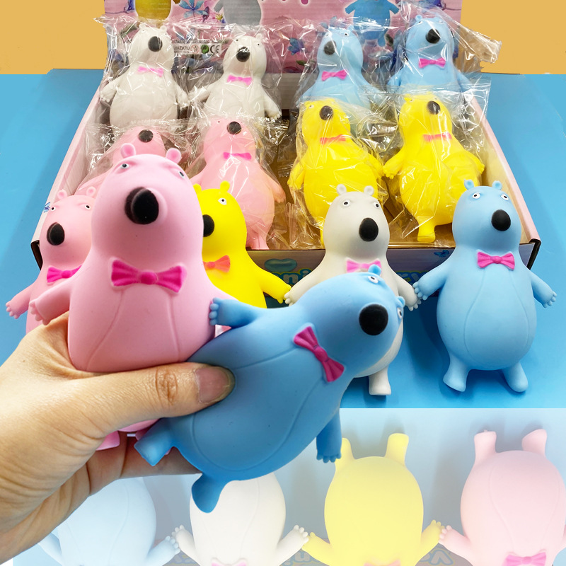 

Fidget Toys Squishy Cute Pet Pinch Music TPR Flour Bear Vent Decompression Ball Children's Pressure Relief Toy Wholesale