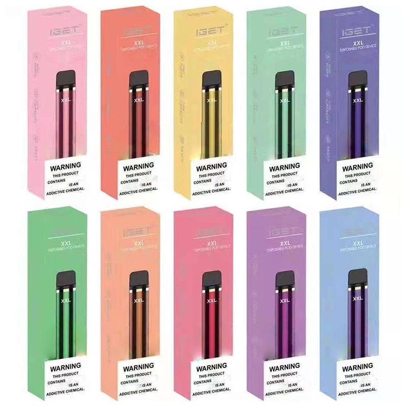 

E cigarette Igget XXL 1800 Puffs Disposable Pod Device kits VS BANG XXL