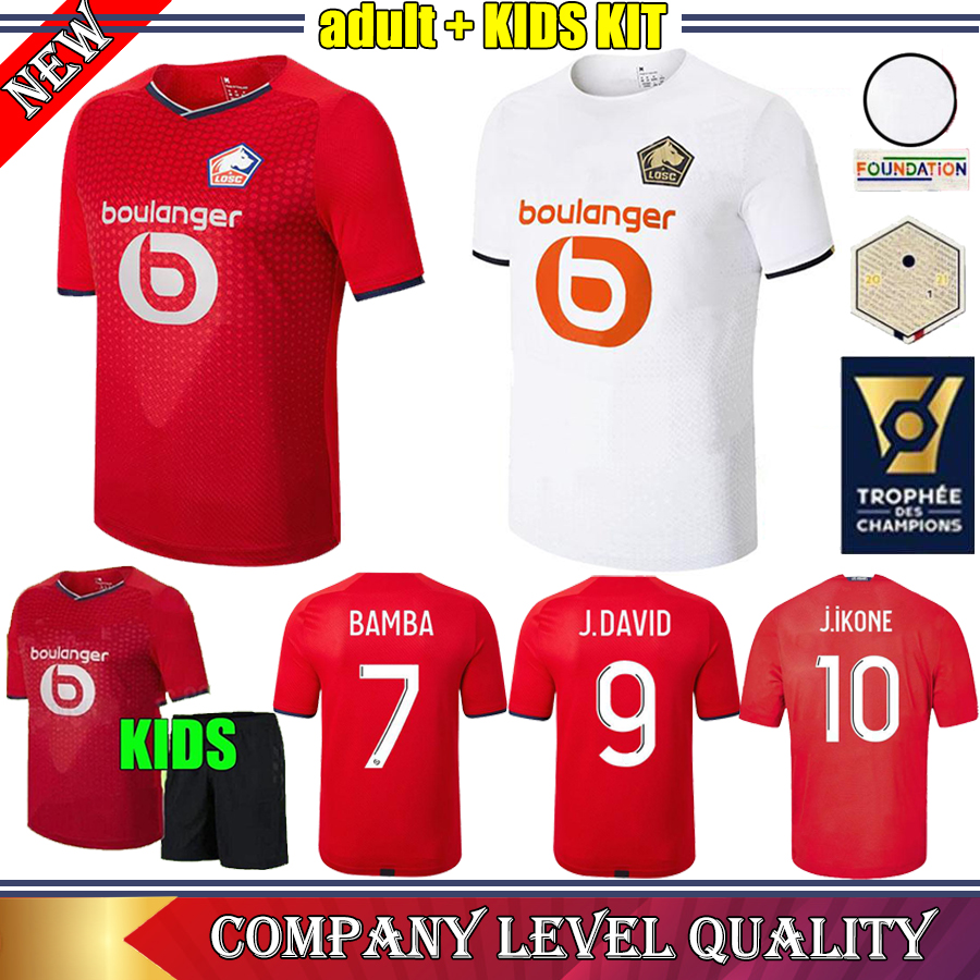 

2021 2022LOSC Lille soccer jerseys home away YAZICI ÇELIK BAMBA BOTMAN 21 22 Olympique JIKONE RSANCHES maillot de football shirt, 20/21 away with patch 1