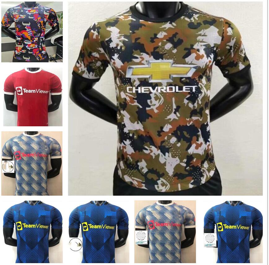 

2021 2022 Manchester RONALDO SANCHO POGBA soccer jersey Player Version B.FERNANDES UNITED RASHFORD CAVANI LINGARD UTD Fouth GREENWOOD JAMES 21 22 Football Shirt, Black