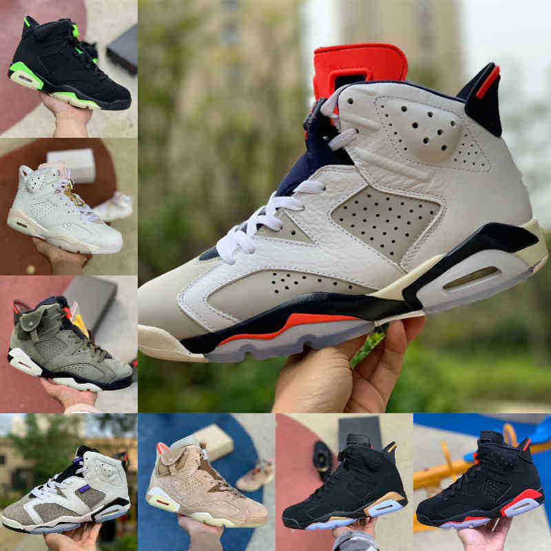

Top Quality Electric Green 6 6s Mens Basketball Shoes Travis Scotts Olympic Washed Denim White Infared Pack Oregon Ducks Pe Golden Harvest JORDÁN