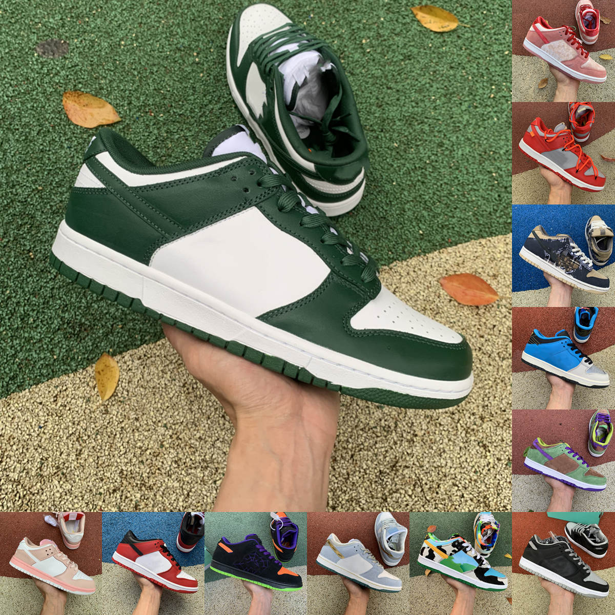 

SB Michigan Dunk Travis Mens Thermography Running Shoes Dunks StrangeLove Low Sean Cliver Chicago Sneakers Womens Chunky Dunky University Red Trainer, Without box