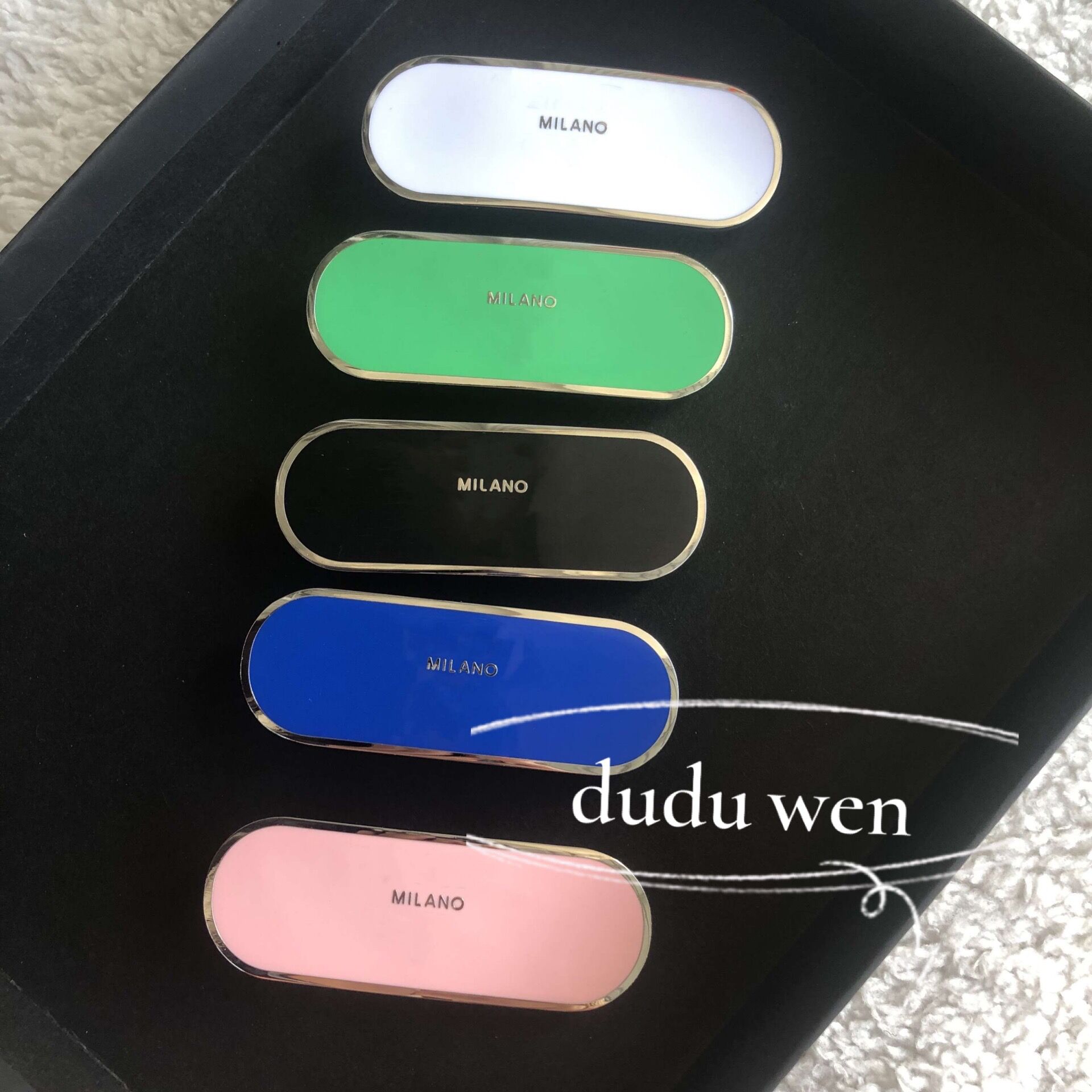 

party gift Letter Hair Clip engraved Letters backside Barrettes color option Fashion Hair Accessories 7X2.5cm